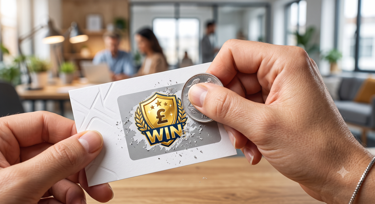 business scratch cards